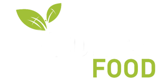 Logo von Naturalfood Schriftzug NATURAL in Weiß und darunter von R bis L steht FOOD in hellgrün, über den ersten A von NATURAL sitzen die zwei Blätter die das Favicon bilden